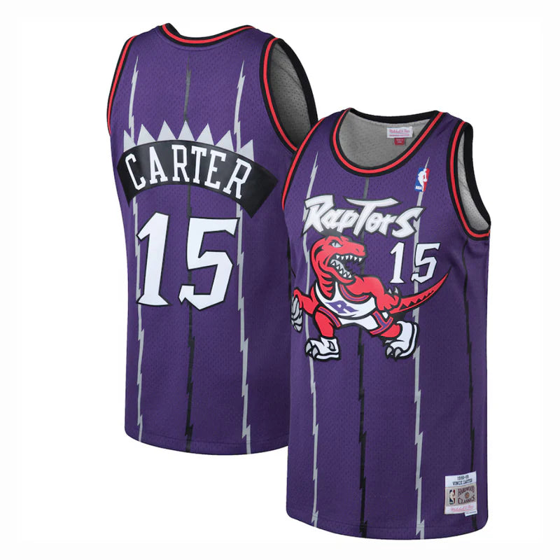 Regata NBA Mitchell & Ness Toronto Raptors Vince Carter Roxa