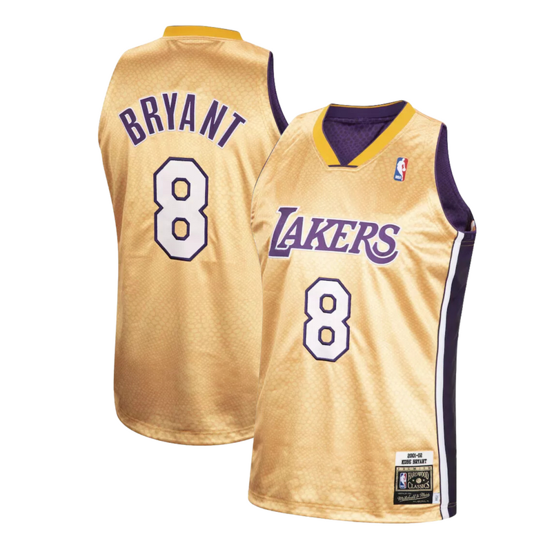 Regata NBA Mitchell & Ness Kobe Bryant Los Angeles Lakers Premium Gold