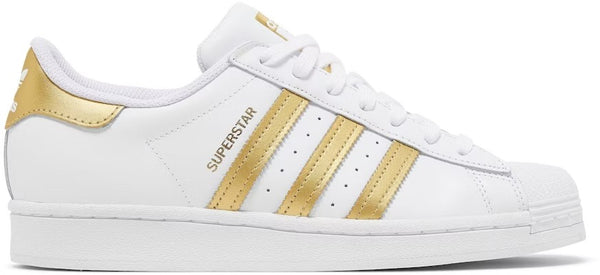 Adidas Superstar White Gold Metallic