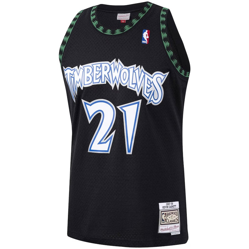 Regata NBA Mitchell & Ness - Kevin Garnett Black Minnesota Timberwolves