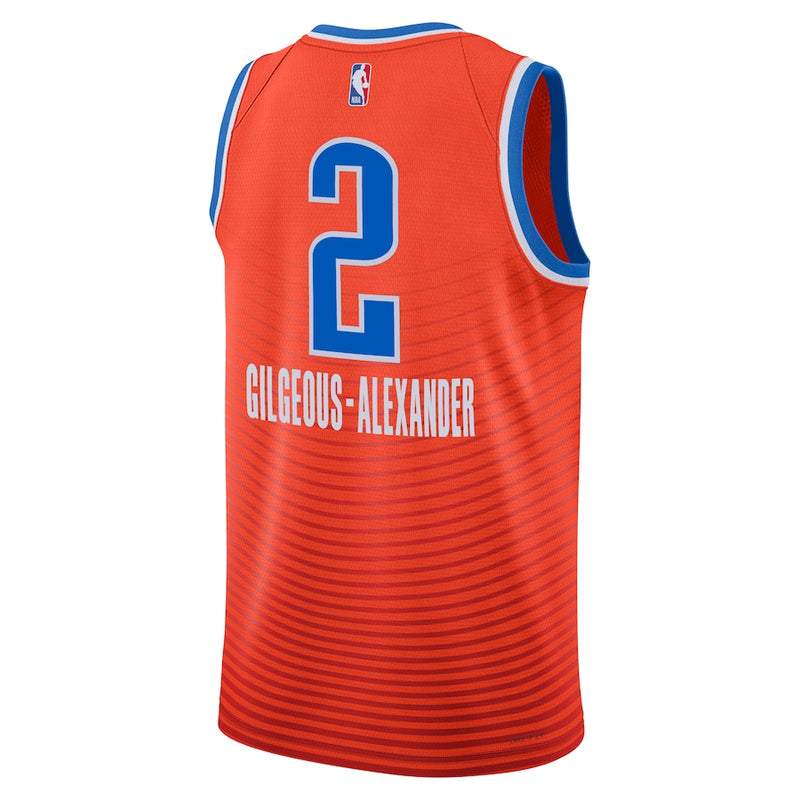Regata NBA Oklahoma City Thunder Shai Gilgeous-Alexander Orange